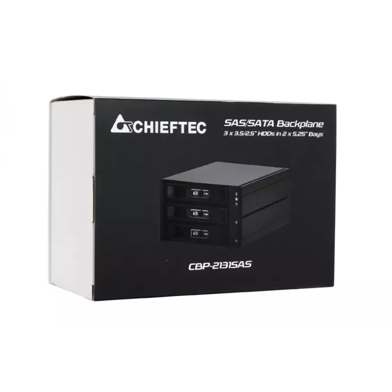 Chieftec CBP-2131SAS Laufwerkseinschub Trägerpanel Schwarz