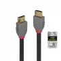Lindy 2m Ultra High Speed HDMI Kabel, Anthra Line, 2 m, HDMI Typ A (Standard), HDMI Typ A (Standard), 3D, 48 Gbit/s, Schwarz