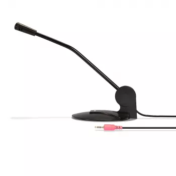 Lindy 3.5mm Audio-Desktop-Mikrofon, Konferenzmikrofon, 54 dB, 30 - 10000 Hz, 0.5 %, 2200 Ω, unidirektional