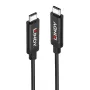 Lindy 5m aktives USB 3.2 Gen 2 C/C-Kabel, 5 m, USB C, USB C, USB 3.2 Gen 2 (3.1 Gen 2), 10 Gbit/s, Schwarz