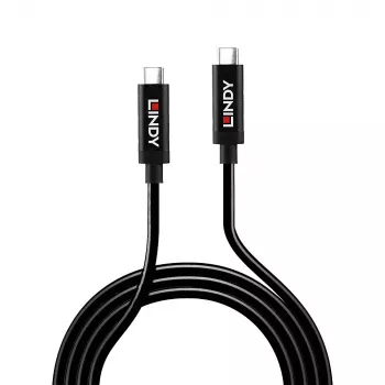 Lindy 5m aktives USB 3.2 Gen 2 C/C-Kabel, 5 m, USB C, USB C, USB 3.2 Gen 2 (3.1 Gen 2), 10 Gbit/s, Schwarz