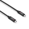Lindy 5m aktives USB 3.2 Gen 2 C/C-Kabel, 5 m, USB C, USB C, USB 3.2 Gen 2 (3.1 Gen 2), 10 Gbit/s, Schwarz