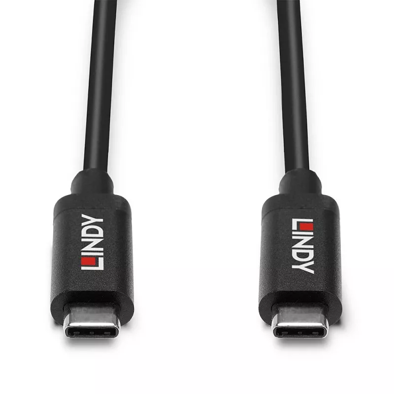 Lindy 5m aktives USB 3.2 Gen 2 C/C-Kabel, 5 m, USB C, USB C, USB 3.2 Gen 2 (3.1 Gen 2), 10 Gbit/s, Schwarz