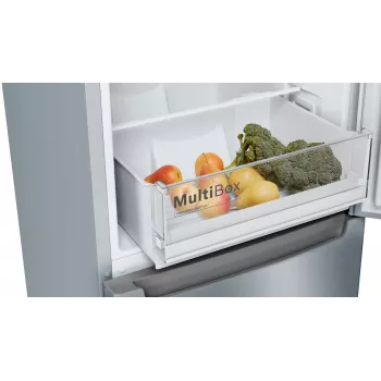 Bosch Serie 2 KGN33NLEB Kühl-Gefrierkombination Freistehend 282 L Edelstahl