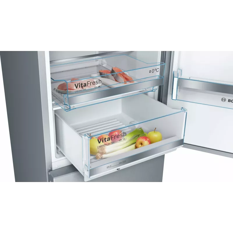 Bosch Serie 6 KGE39ALCA Kühl-Gefrierkombination freistehend 343 L Edelstahl