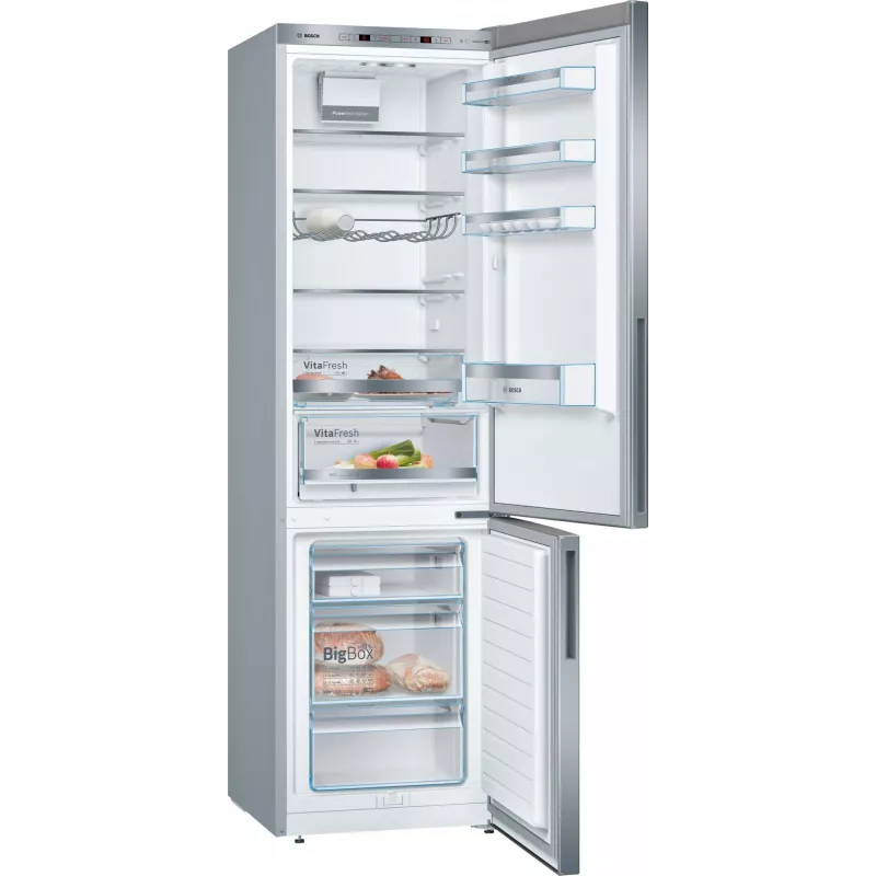 Bosch Serie 6 KGE39ALCA Kühl-Gefrierkombination freistehend 343 L Edelstahl