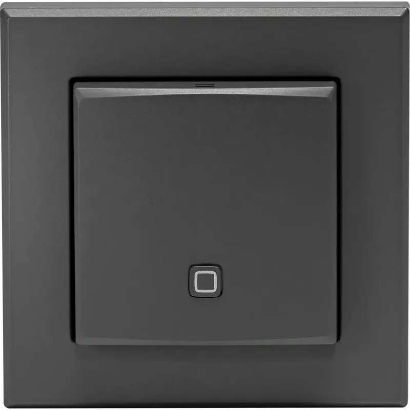 Innentemperatur- und Feuchtigkeitssensor HomeMatic HmIP‑STH‑A anthrazit, kabelloser Smart-Home-Sensor