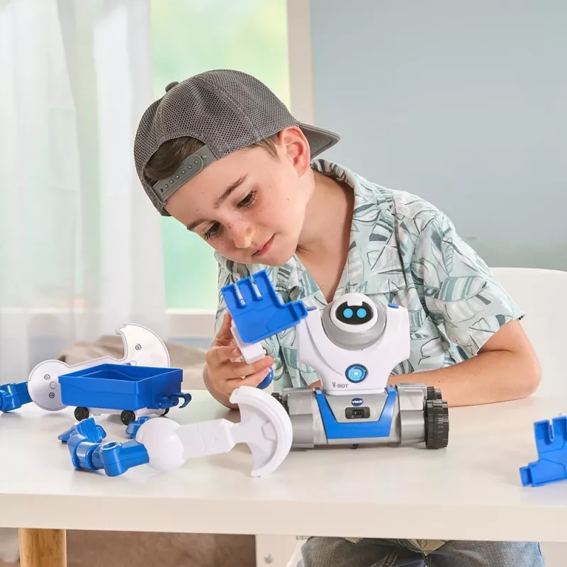 VTech V-Bot, Junge/Mädchen, 5 Jahr(e), mit Ton VTech V-Bot. Batterietyp: AA. Produktfarbe: Schwarz, Blau, Weiß