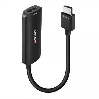 Lindy HDMI 4K60 zu DisplayPort 1.2 Konverter, 157 m, HDMI Typ A (Standard), DisplayPort, Stecker, Buchse, Gerade