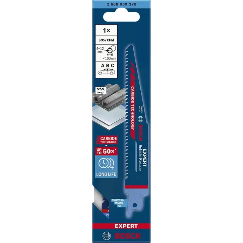 Bosch 2 608 900 378 Stich-/Dekupier-/Säbelsägeblatt Säbelsägeblatt Kohlenstoffstahl (HCS) 1 Stück