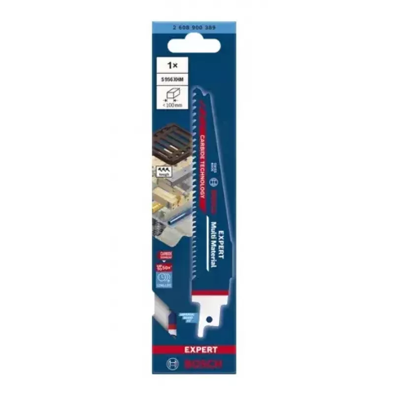Bosch 2 608 900 389 Stich-/Dekupiersägeblatt Säbelsägeblatt Carbide 1 Stk.