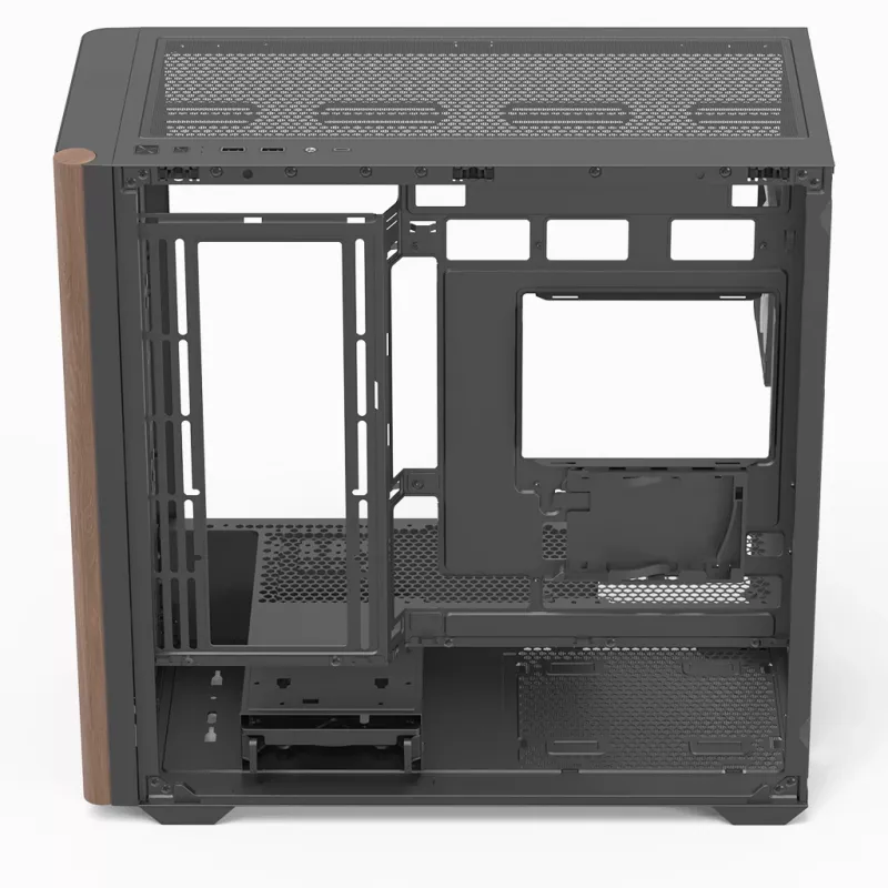 Mini Tower PC Aerocool D301A Schwarz Holz ATX-Netzteil