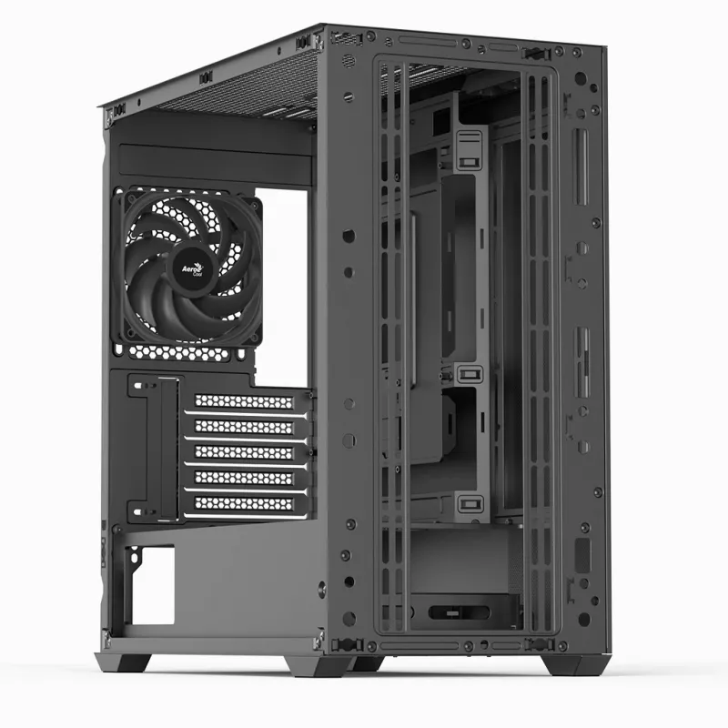 Mini Tower PC Aerocool D301A Schwarz Holz ATX-Netzteil