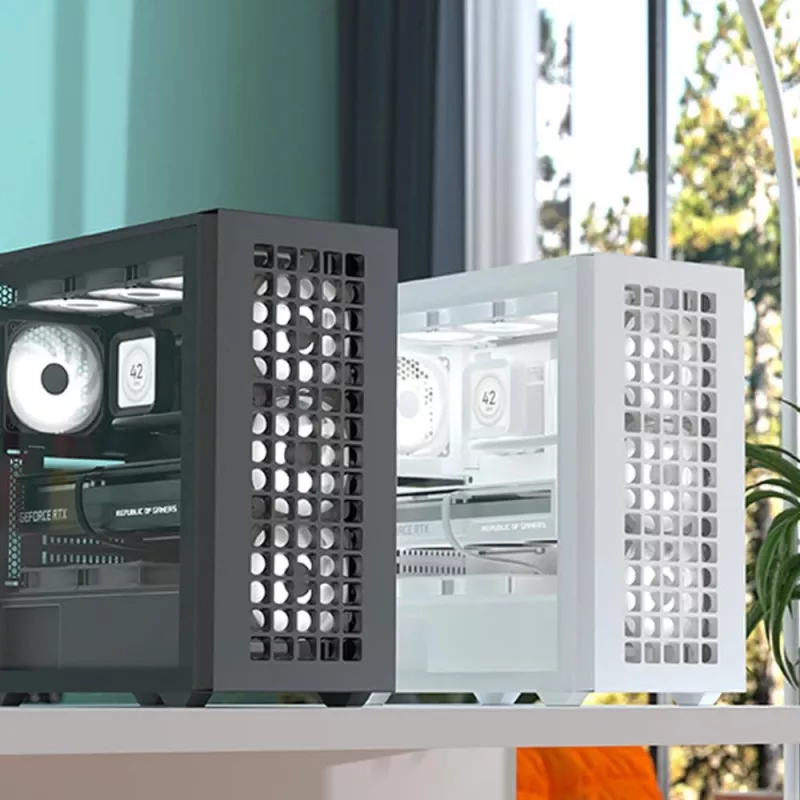 Aerocool D502A Midi Tower Weiß