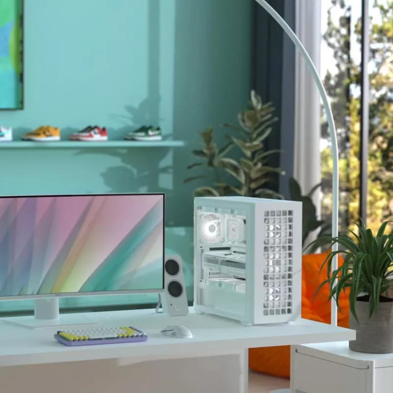 Aerocool D502A Midi Tower Weiß