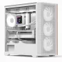 Aerocool D301A Mini Tower Weiß, Holz