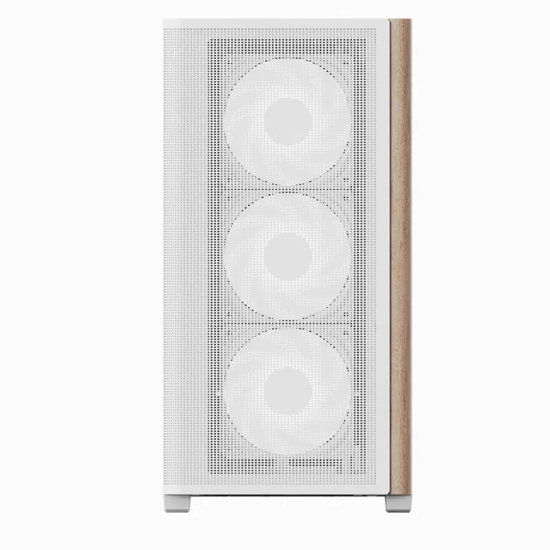 Aerocool D301A Mini Tower Weiß, Holz