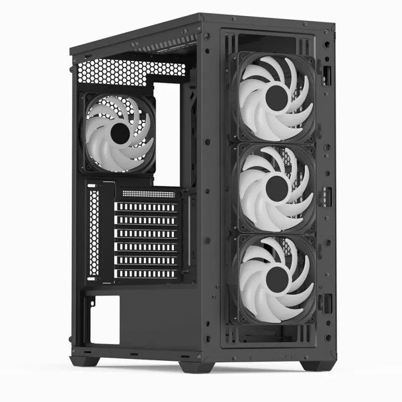 Aerocool D502A Midi Tower Schwarz
