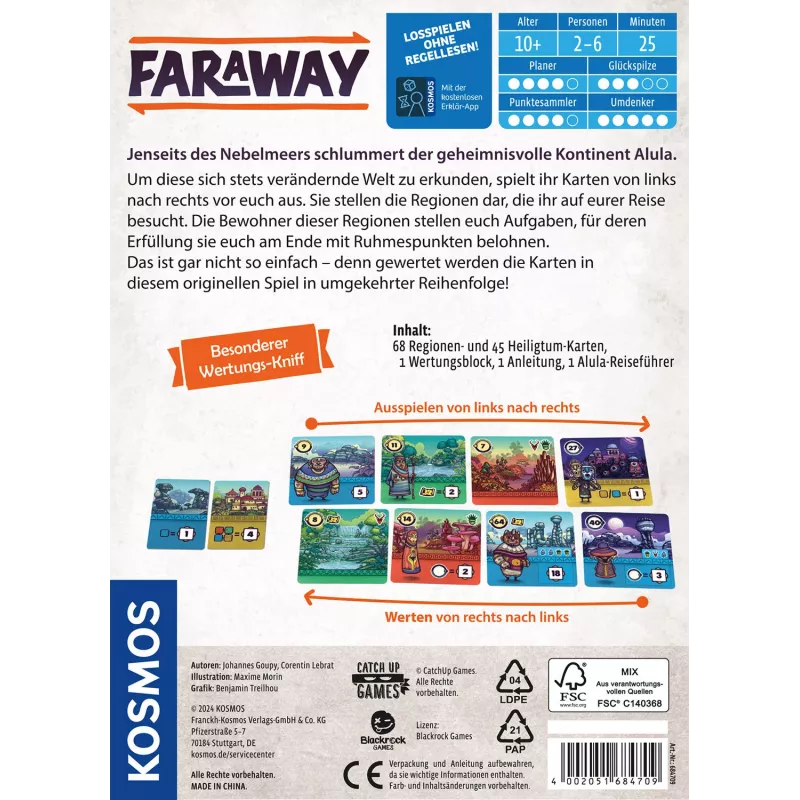 Kosmos Faraway 25 min Kartenspiel