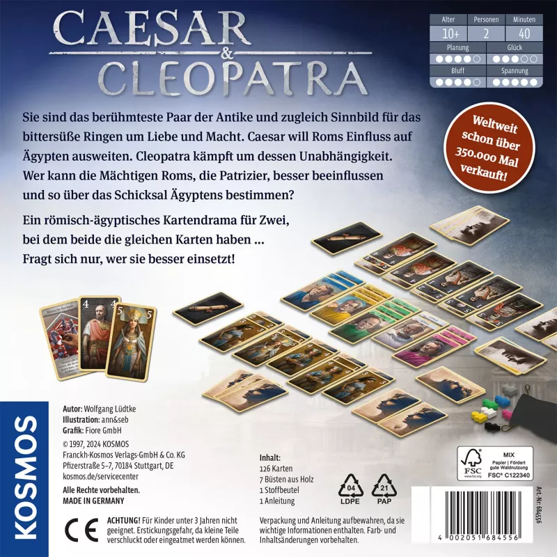 Kosmos Caesar & Cleopatra 40 min Kartenspiel Strategie