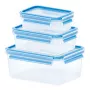 EMSA 508566 Vorratsdose Rechteckig Set Transparent 3 Stk.
