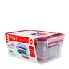 EMSA 508566 Vorratsdose Rechteckig Set Transparent 3 Stk.
