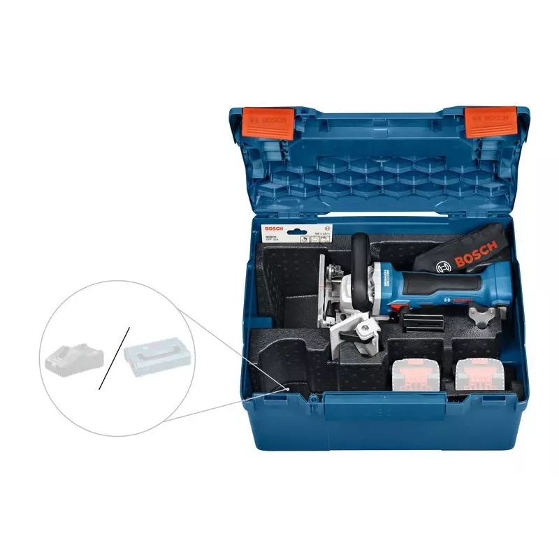 Bosch GFF 18V-22 Professional Winkelschleifer 11000 U/min Schwarz, Blau