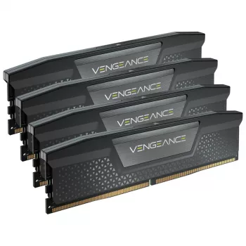CORSAIR Speicher 64 GB - DDR5 (4x16 GB) DRAM 6400 MT/s CL32 Speicherkit - Schwarz Vengeance