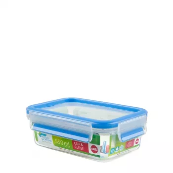 EMSA 508538 Vorratsdose Rechteckige Box Transparent 8 Stück