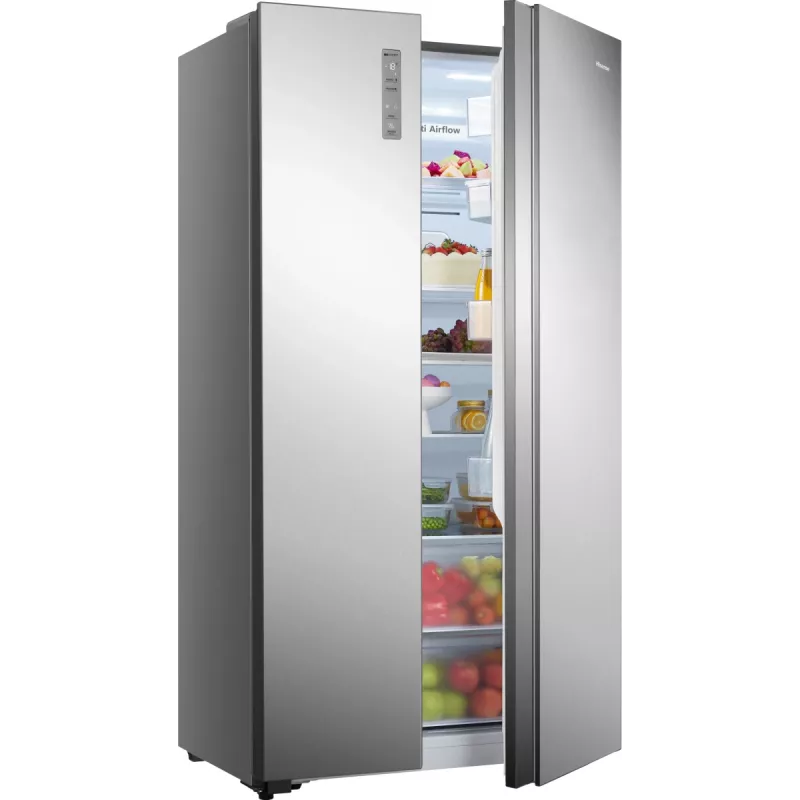 Hisense RS677N4ACC Side-by-Side-Kühlschrank Freistehend 519 L Edelstahl