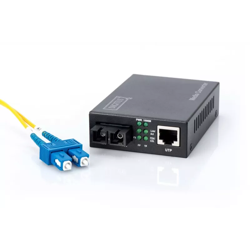 DIGITUS Professional Gigabit Medienkonverter, RJ45 / SC (DN-82121-1)