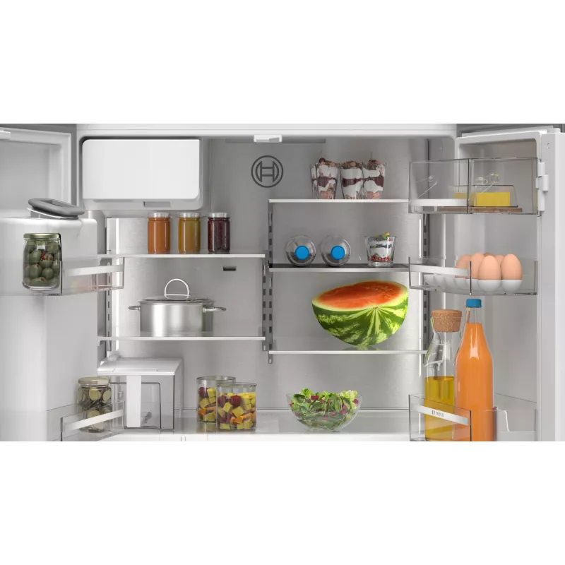 Bosch Serie 6 KFI96APEA Side-by-Side-Kühlschrank Freistehend 574 L Edelstahl gebürstet