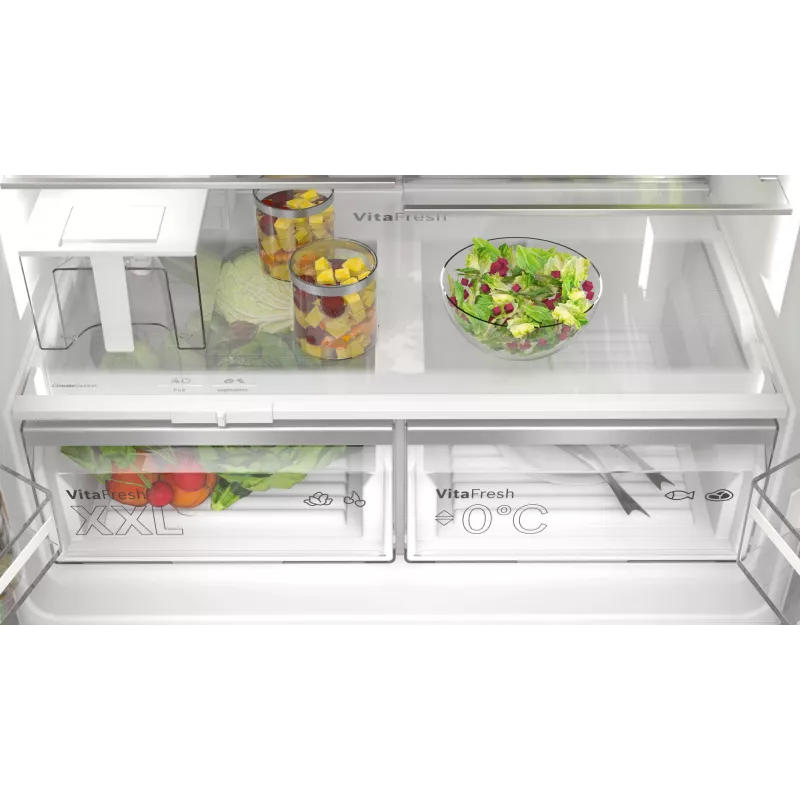 Bosch Serie 6 KFI96APEA Side-by-Side-Kühlschrank Freistehend 574 L Edelstahl gebürstet