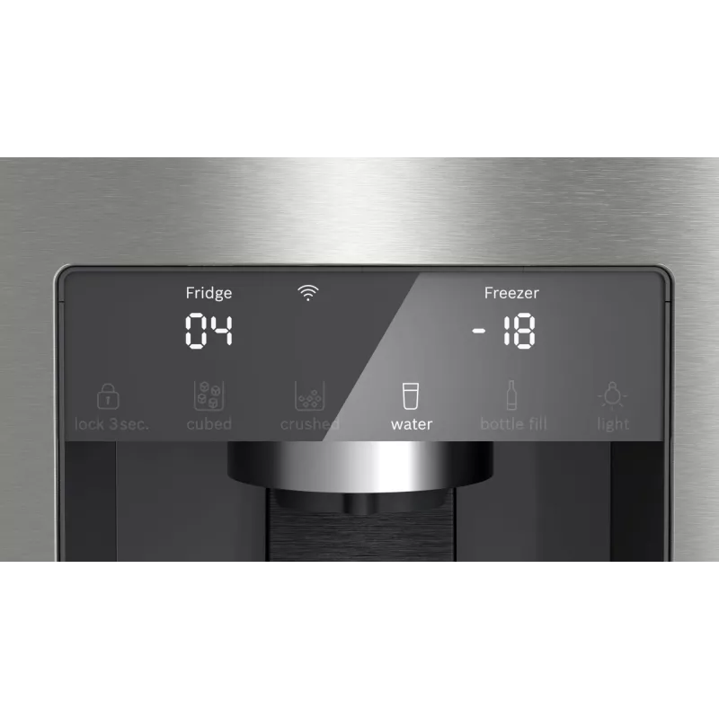 Bosch Serie 6 KFI96APEA Side-by-Side-Kühlschrank Freistehend 574 L Edelstahl gebürstet