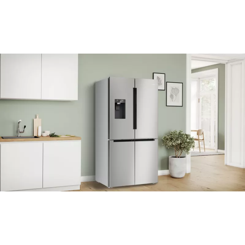 Bosch Serie 6 KFI96APEA Side-by-Side-Kühlschrank Freistehend 574 L Edelstahl gebürstet