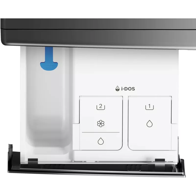 Bosch Serie 8 WNC254AS0 Waschtrockner Freistehend Frontlader Edelstahl