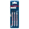 Bosch 2 608 900 563 Stichsägen-/Scrollersägen-/Säbelsägen-Sägeblatt Stichsägeblatt Hartmetall 3 Stk.