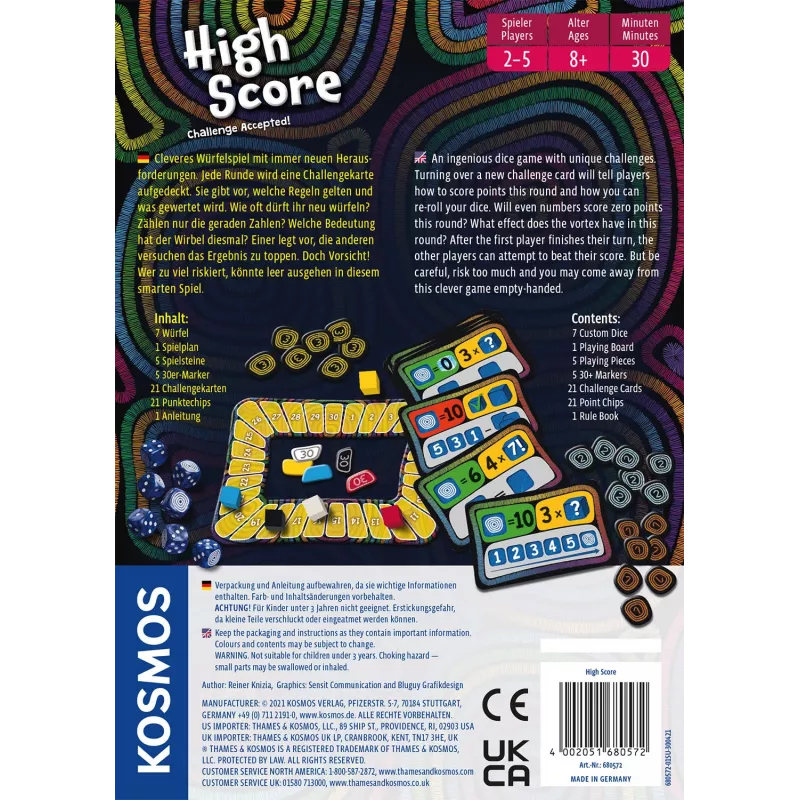 Kosmos High Score Kartenspiel Glücksspiel