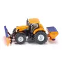 Siku Traktor mit Räumschild und Salzstreuer, Traktormodell, Vormontiert, 1:50, Metall, Kunststoff, 3 Jahr(e), Schwarz, Blau, Orange