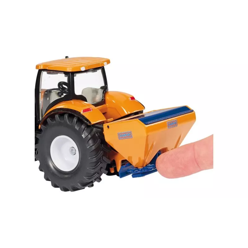 Siku Traktor mit Räumschild und Salzstreuer, Traktormodell, Vormontiert, 1:50, Metall, Kunststoff, 3 Jahr(e), Schwarz, Blau, Orange