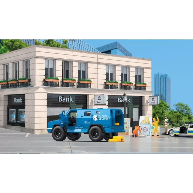 Siku Geldtransporter Schwertransporter-Modell vormontiert 1:50