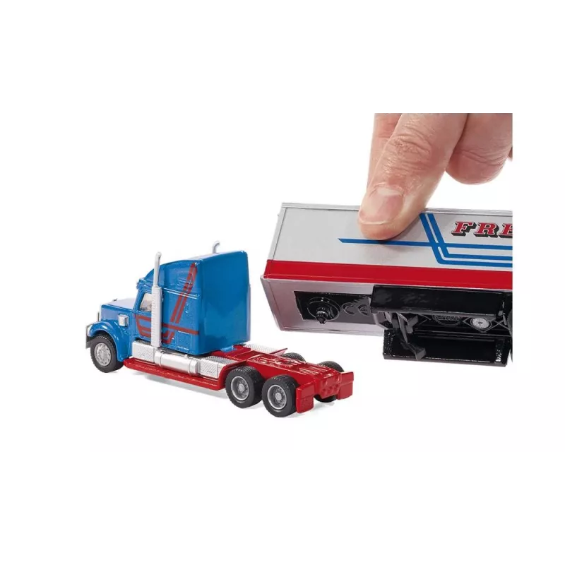 Siku Road Train, Straßenzugmodell, Vormontiert, 1:87, Metall, Kunststoff, 3 Jahr(e), Blau, Rot, Weiß