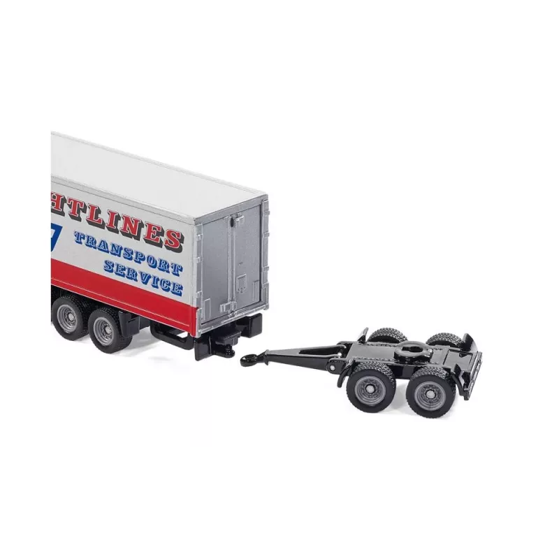Siku Road Train, Straßenzugmodell, Vormontiert, 1:87, Metall, Kunststoff, 3 Jahr(e), Blau, Rot, Weiß
