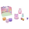 Gabby's Dollhouse , Süße Träume Schlafzimmer mit Pillow Cat Figur und 3 Zubehörteilen, 3 Möbelstücke und 2 Lieferungen, Kinderspielzeug für Kinder ab 3 Jahren