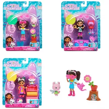 Gabbys Puppenhaus, Kunstatelier-Set mit 2 Spielfiguren, 2 Zubehörteilen, Lieferung und Möbelstück, Kinderspielzeug für Kinder ab 3 Jahren