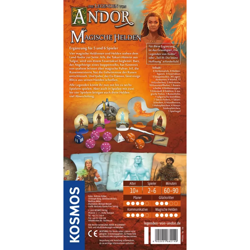 Kosmos Die Legenden von Andor - Magische Helden Brettspiel Strategie