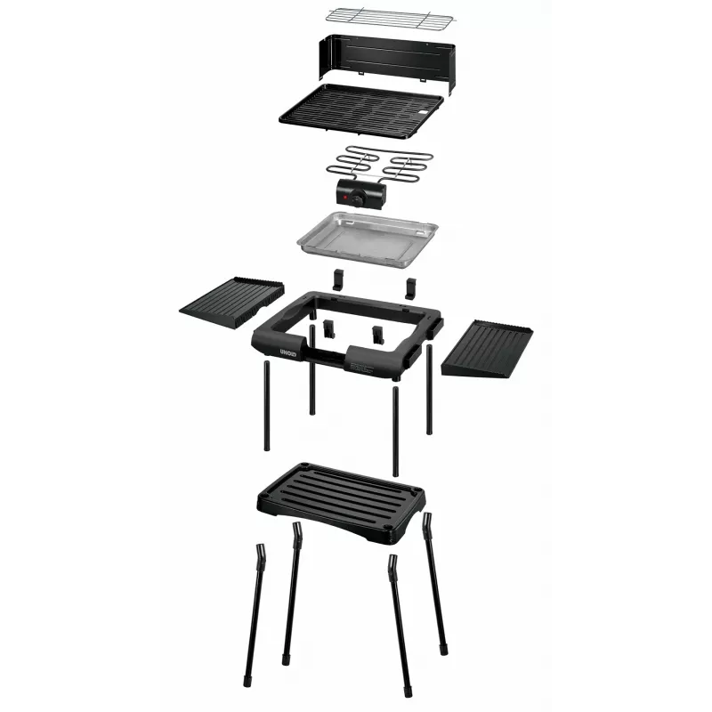 Unold 58565 Outdoor-Barbecue/Grill Kochstation Elektrisch Schwarz 1600 W