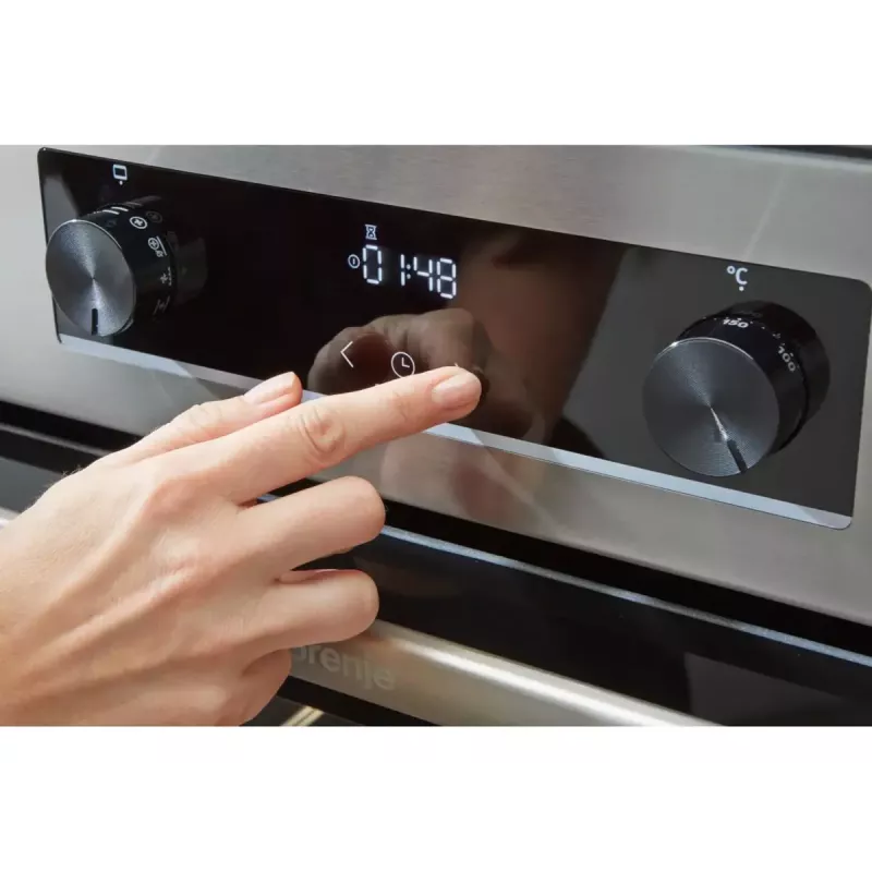 Gorenje GEC6C40WD Freistehender Herd Elektro-Keramikkochfeld Schwarz, Weiß