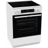 Gorenje GEC6C40WD Freistehender Herd Elektro-Keramikkochfeld Schwarz, Weiß