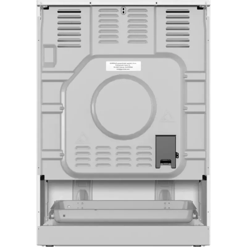 Gorenje GEC6C40WD Freistehender Herd Elektro-Keramikkochfeld Schwarz, Weiß